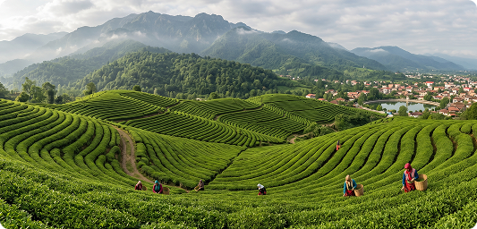 Lahijan Tea Fields